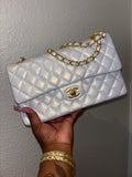 White cc purse