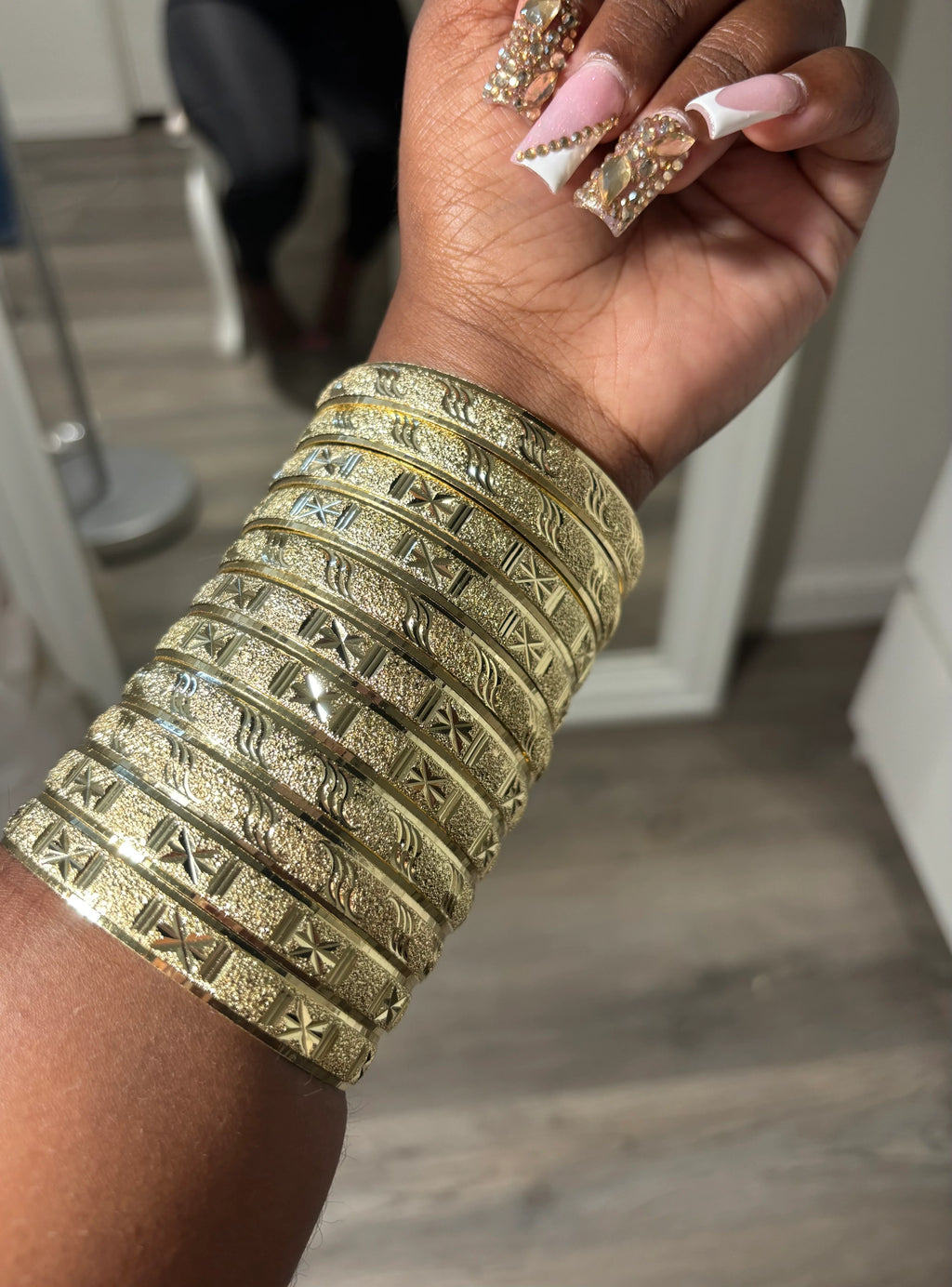 Thick bangles