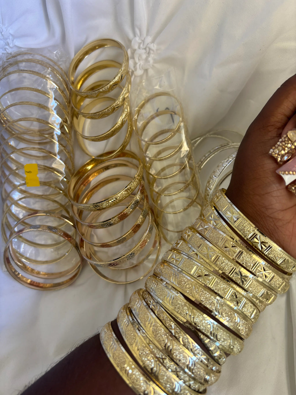 Thick bangles