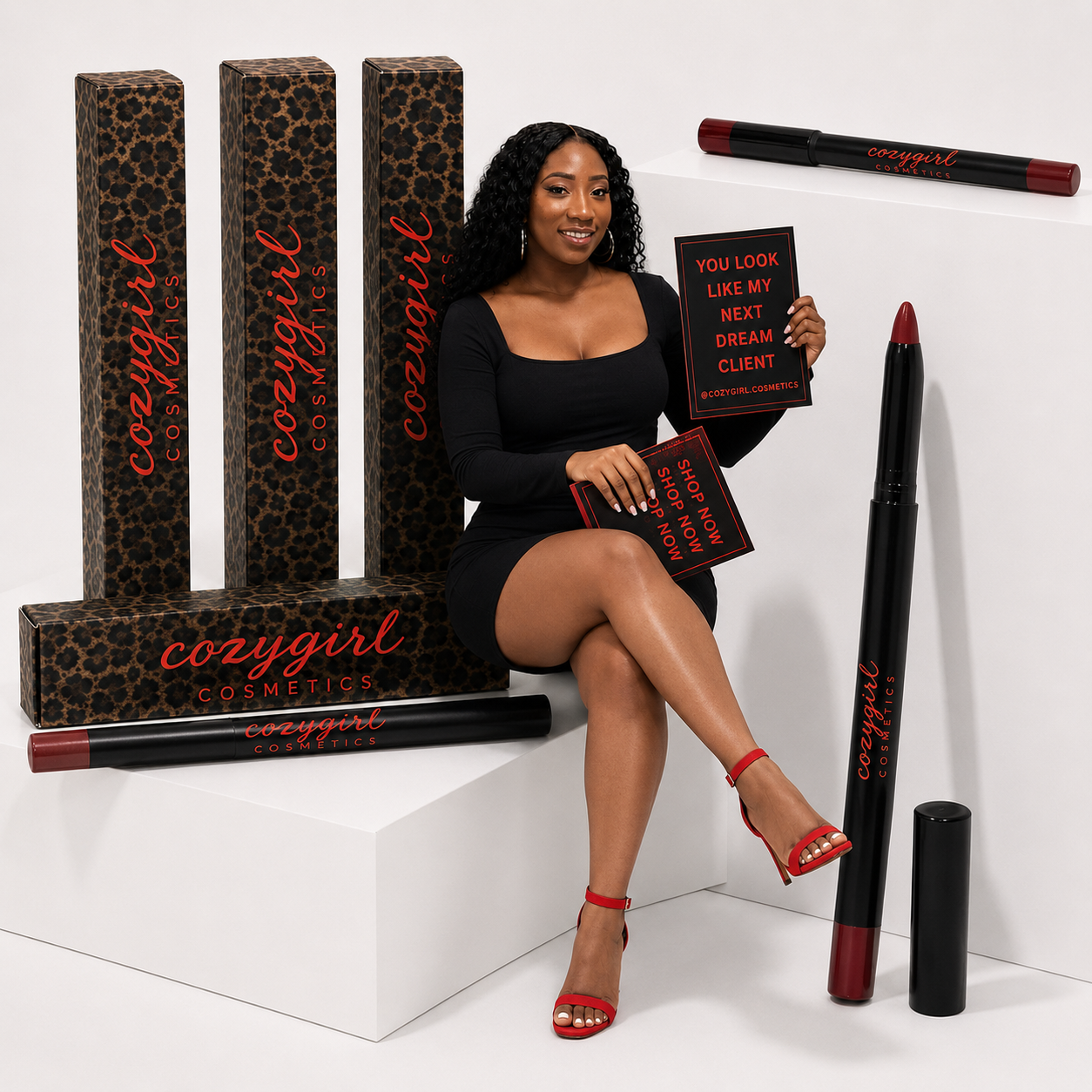 Main character red lip liner